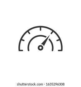 Download speed vector icon.  Indicator with arrow