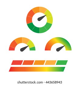 Download speedometers vector set