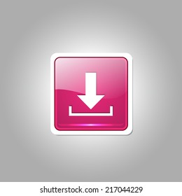 Download Square Vector Pink Web Icon Button