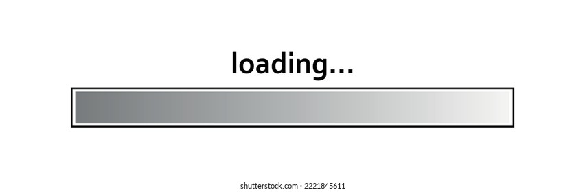 Download status scale, download progress on white background - Vector illustration