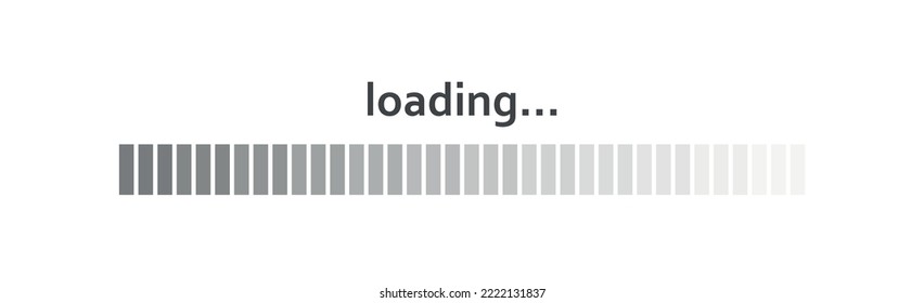 Download status scale, download progress on white background - Vector illustration