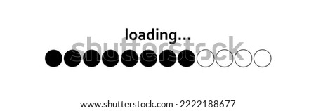 Download status scale, download progress on white background - Vector illustration