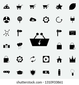 download store cart icon. web icons universal set for web and mobile on white background