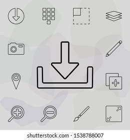 download symbol icon. Universal set of web for website design and development, app development