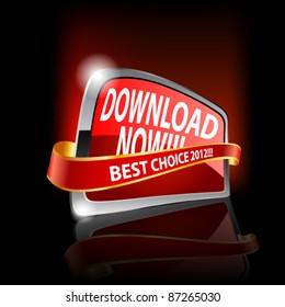 Download tag. Vector