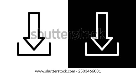 Download thin line vector icon set.