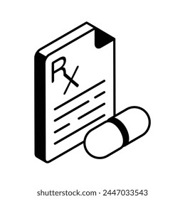 Download this amazing icon of prescription in modern style