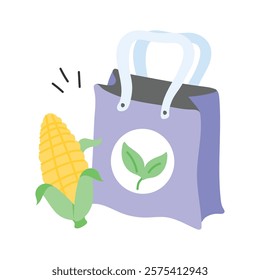 Download this beautiful icon of eco bag