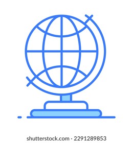 Download this beautifully designed icon of earth globe in editable style, easy to use vector