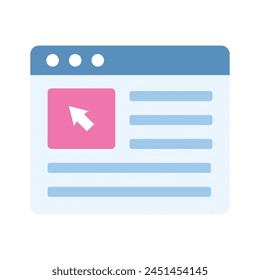 Download this beautifully designed icon of a webpage, Designed in trendy style