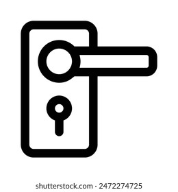 Download this beautifully designed icon of a Door handle, Designed in trendy style