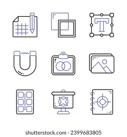 Download this beautifully designed icons set of art and design, ready to use in websites and mobile apps