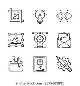Download this beautifully designed icons set of art and design, ready to use in websites and mobile apps