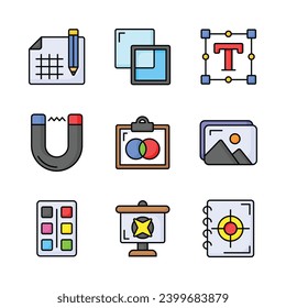Download this beautifully designed icons set of art and design, ready to use in websites and mobile apps