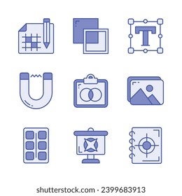 Download this beautifully designed icons set of art and design, ready to use in websites and mobile apps