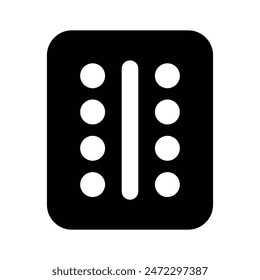 Download this creatively crafted icon of tablets strip in modern style