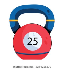 Download this flat icon of a training kettlebell 