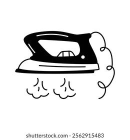 Download this modern hand drawn icon of iron