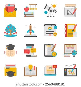 Download this online education and learning icons pack and feel free to use them for your next web or design project. You will find them easy to use and modify to fulfill your design.