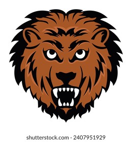 Descargar este icono plano premium de cara de león 