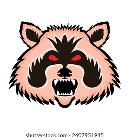 Download this premium flat icon of fox mascot 