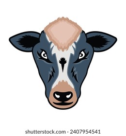 Descargar este icono plano premium de cara de vaca 