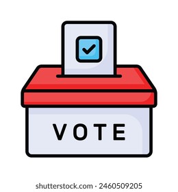 Download this premium icon of ballot box, editable vector