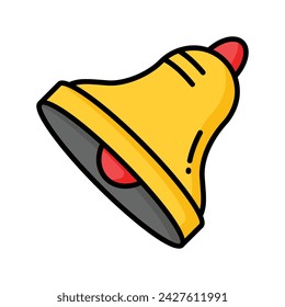 Download this premium icon of bell, notification bell vector design