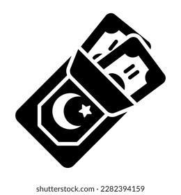 Download this premium icon of eid gift in trendy style, easy to use