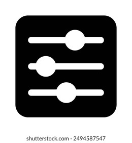 Download this premium icon of equalizer, adjustment vector