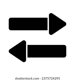 Download this premium icon of exchange arrow in trend style