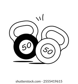 Download this premium icon of gym kettlebell, weight ball vector design