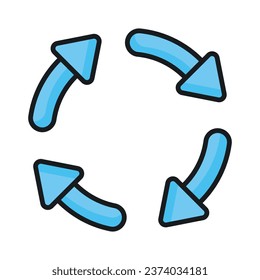 Download this premium icon of recycle arrow in trend style