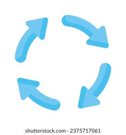 Download this premium icon of recycle arrow in trend style