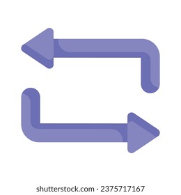 Download this premium icon of repeat arrow in trend style