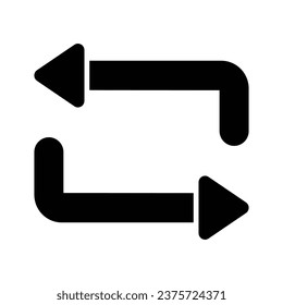 Download this premium icon of repeat arrow in trend style