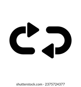 Download this premium icon of repeat arrow in trend style