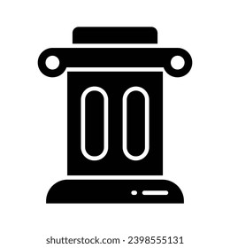 Download this premium icon of roman and greek antique column, ready to use vector