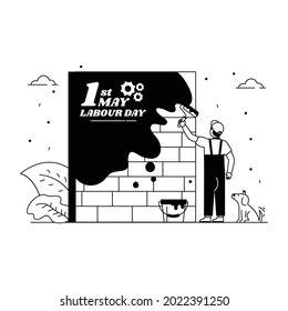 Download this premium illustration of stonemason 