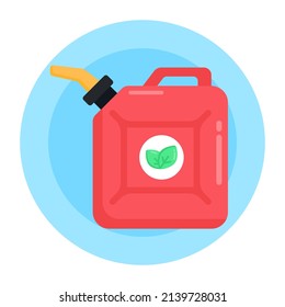 Descargar este icono redondeado plano de calidad superior de biocombustible 

