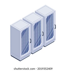 Download this premium storage towers isometric icon 