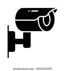 Download this premium vector of CCTV, security camera icon