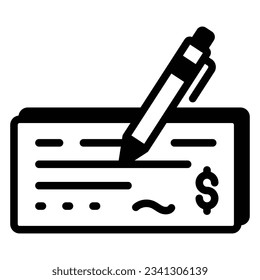 Download this premium vector of cheque in design trendy style