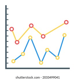 Download this premium vector of line diagram