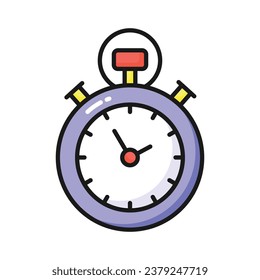 Download this premium vector of stopwatch timer in editable style, ready to use icon