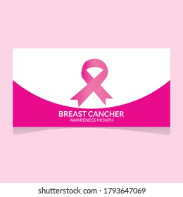 Download this Vector about Breast cancer awareness month banner or poster.