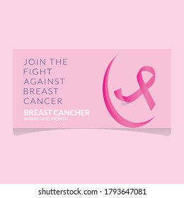 Download this Vector about Breast cancer awareness month banner or poster.