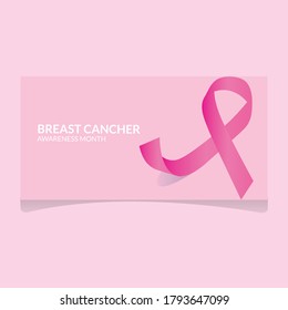 Download this Vector about Breast cancer awareness month banner or poster.