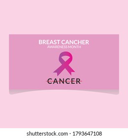 Download this Vector about Breast cancer awareness month banner or poster.