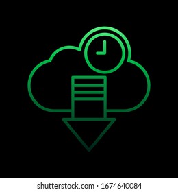 Download time nolan icon. Simple thin line, outline vector of time icons for ui and ux, website or mobile application